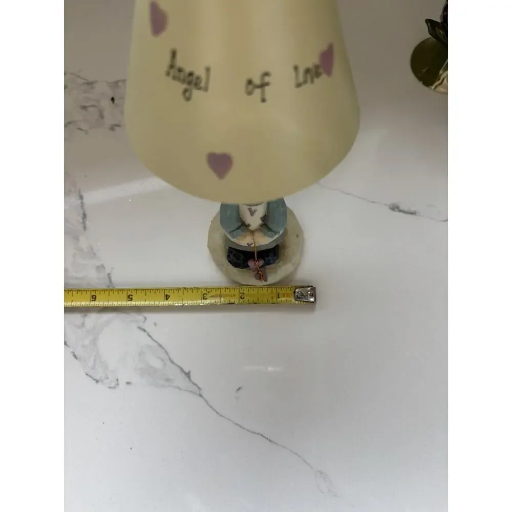 Vintage Valentine Tea light Metal Yankee Candle Angel Of Love 8”